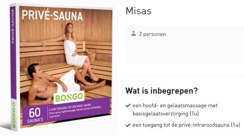 cadeaubon bongo voor Misas