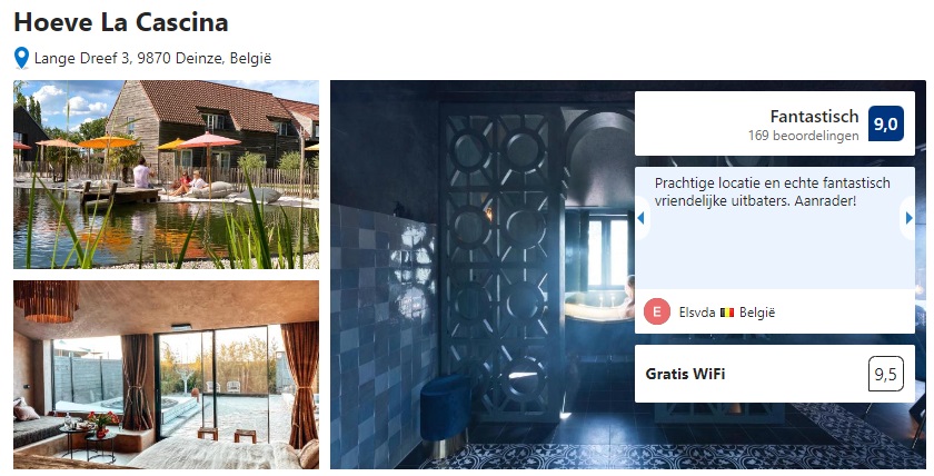 overnachting hoeve la cascina booking